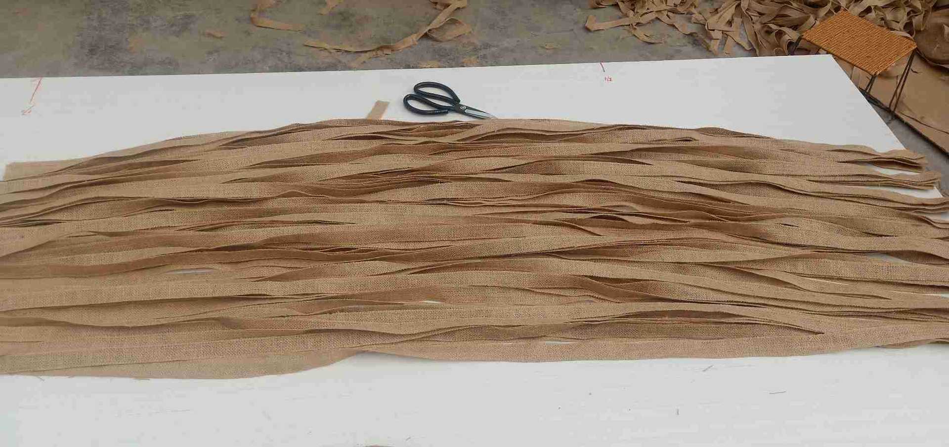 麻布條編織麻繩麻布繩2-160厘米加工定做永盛麻業麻袋麻布麻繩