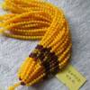 二代琥珀蜜蜡项链鸡油黄飘花卡8厘吊坠链长短可调活口万能毛衣链|ms