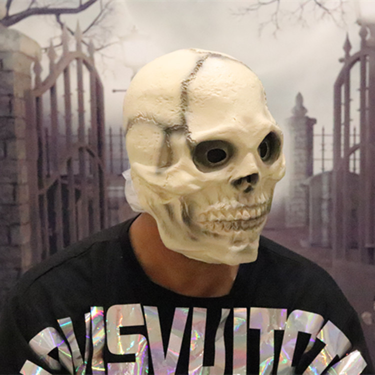 Máscara de cráneo de Halloween máscara de espuma de látex máscara de terror festival fantasma de miedo máscara facial completa ventas directas de fábrica