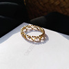 Cute small design ring heart shaped, trend of season, simple and elegant design, on index finger