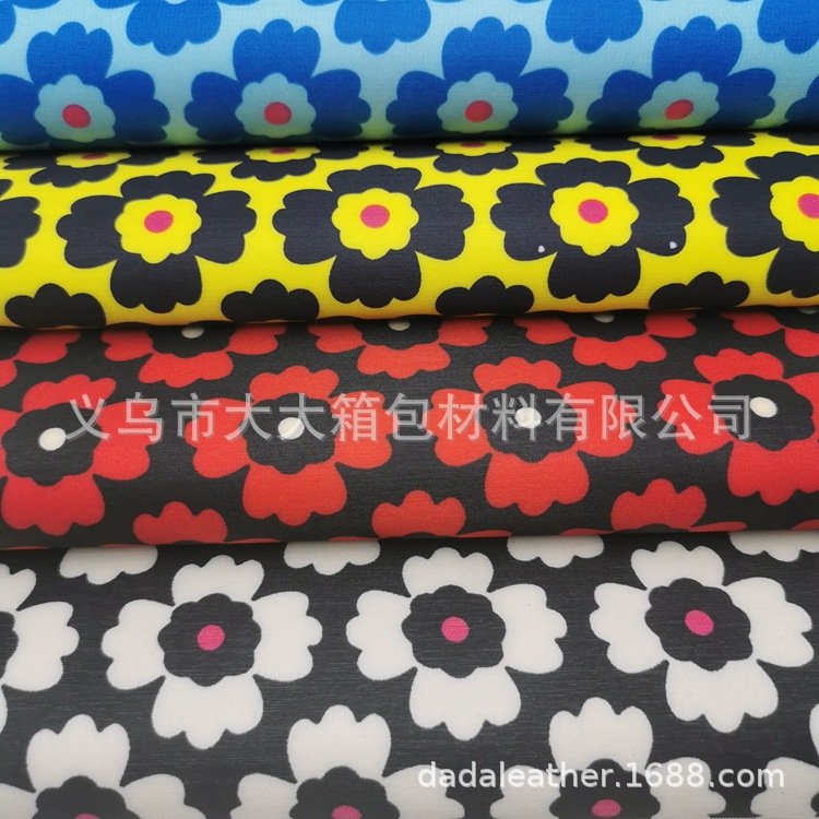 Korean velvet printed [minimum order quantity of one piece] Factory direct sales of outer packaging fabrics for bags, cosmetic bags, trolley cases, etc detail image 1