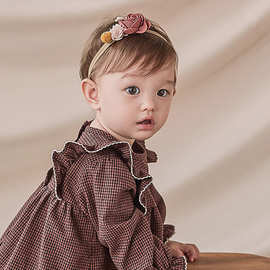 韩版女婴儿蝴蝶结发带可爱超萌春秋发箍女宝宝发饰头饰小公主发带