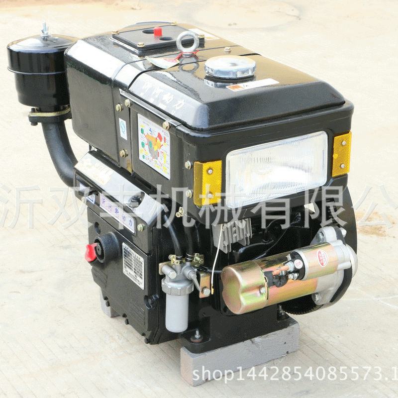 批发供应单缸柴油机ZH196手摇式、电启动式 豪华直喷型柴油发动机