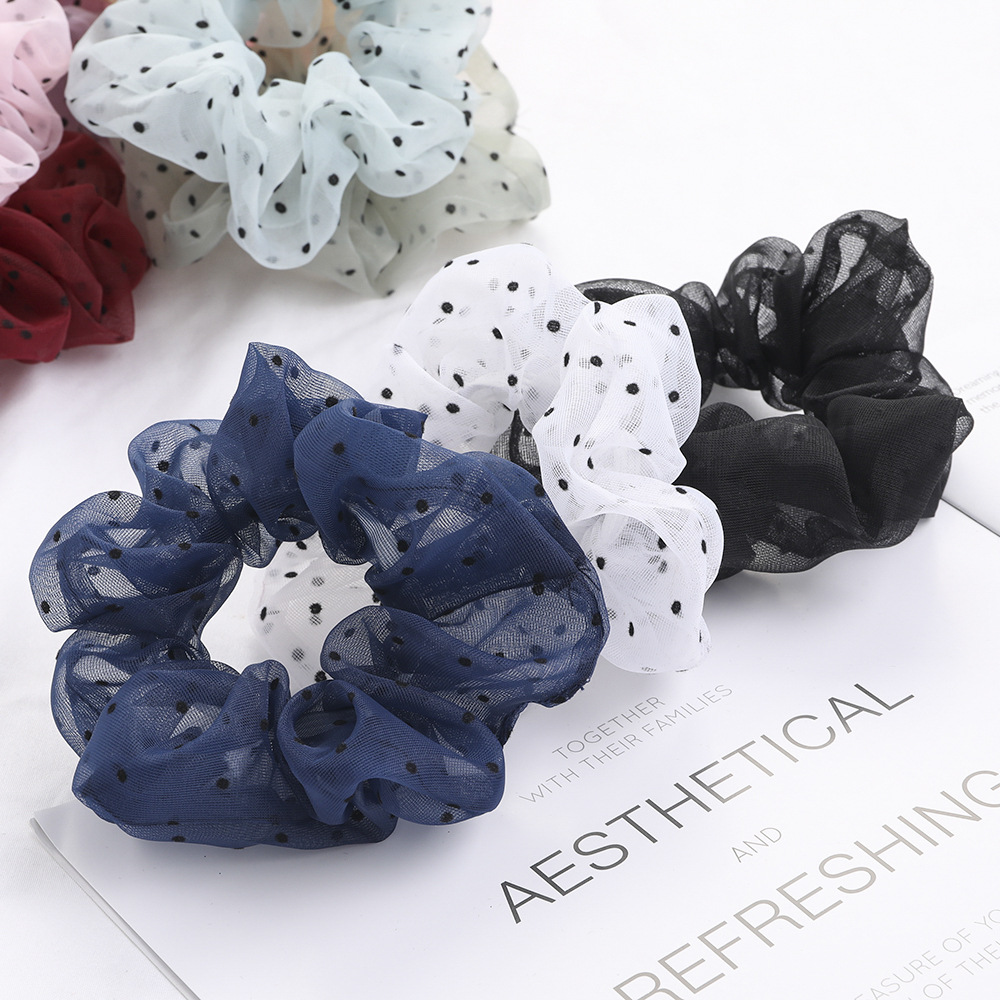 New Fashion Transparent Color Lattice Cheap Scrunchies Wholesale display picture 52