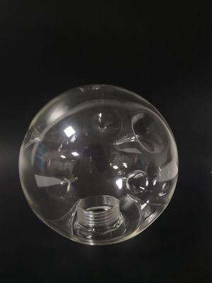 厂家直销高硼硅玻璃灯罩  透明灯罩  180内刺螺牙玻璃灯罩批发|ru