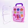 Small princess costume, makeup primer, makeup box, suitcase, eye shadow, safe family lipstick, toy