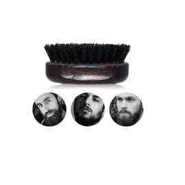 抖音爆款厂家直销男士胡须刷复古黑色猪鬃毛胡须清洁刷扫碎发刷子