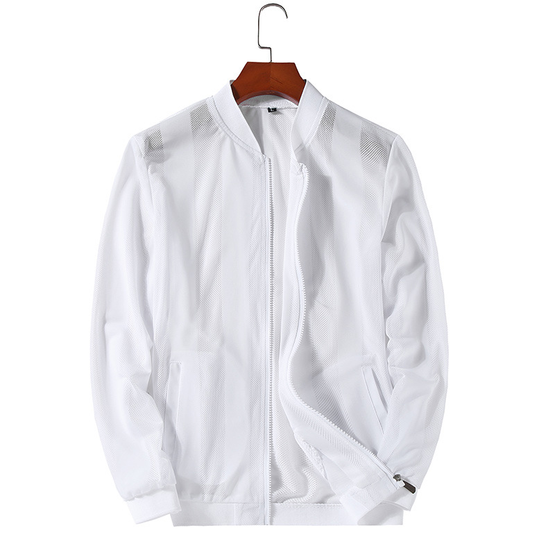 Ropa de protección solar hueca ropa de protección solar de verano delgada para hombres ropa de protección solar de protección UV ropa de abrigo transpirable de moda camisa de protección solar corta
