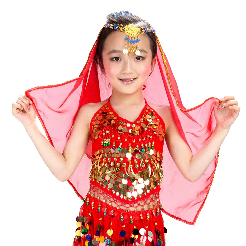 Детская головная ободок для belly dance, головная цепь на день детей, тюрбан, платок для belly dance, украшения для костюмов