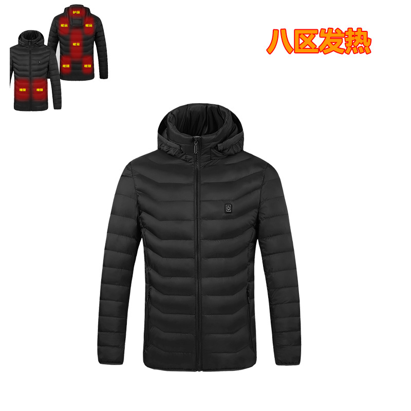 Ropa de calefacción inteligente de invierno transfronteriza temperatura constante de la pareja USB calefacción eléctrica temperatura constante ropa de algodón acolchado ropa de calefacción fábrica al por mayor