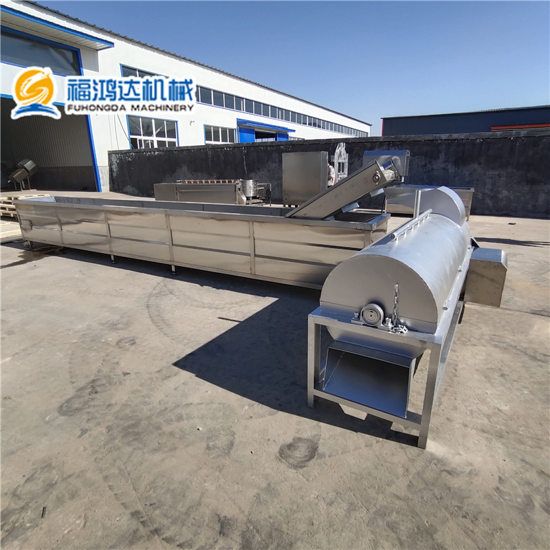 供应猪蹄连续打毛机 猪蹄全自动脱毛机 猪蹄打毛机省人工产量高