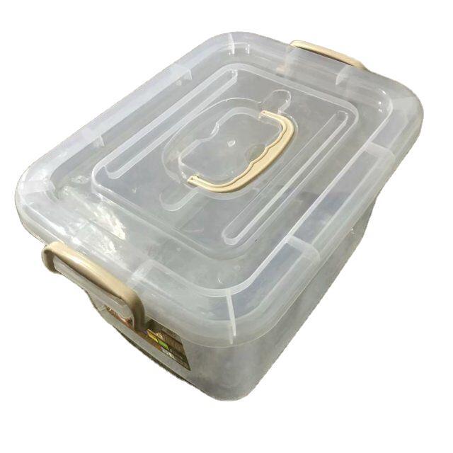 供应东莞塑料半透明整理箱 加厚全新料收纳箱 白色食品储物箱