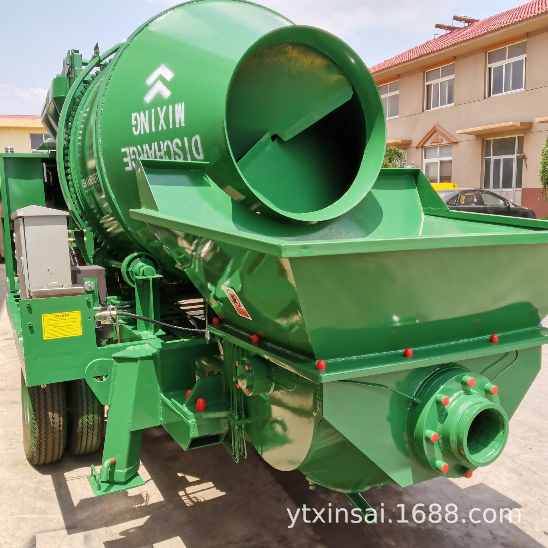 强制搅拌拖泵 柴油搅拌机带泵送一体机两用机车载