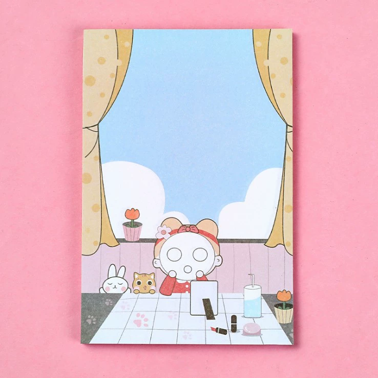 Cartoon book for elementary school students, cute note