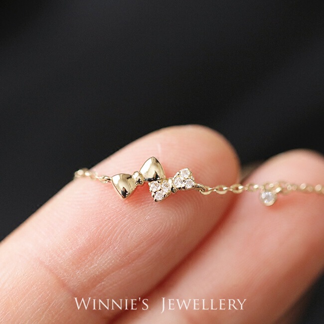 S925 Sterling Silver Plated 14K Gold Bracelet Micro Diamond Mini Playful Bow Exquisite Daily Bracelet Girlfriend Gift S925 Sterling Silver Plated 14K Gold Bracelet Micro Diamond Mini Playful Bow Exquisite Daily Bracelet Girlfriend Gift