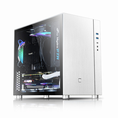 SKTC 铝秀才 S200标准MATX铝铁长显卡大CPU散热器游戏桌面机箱|ms