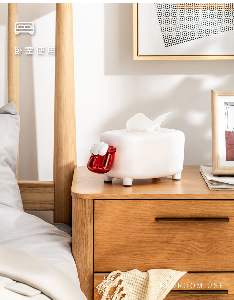 新款牛羊手机架卡通创意纸巾盒