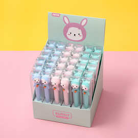 韩版硅胶中性笔 兔子萝卜软硅胶卡通立体中性笔 36支一盒中性笔