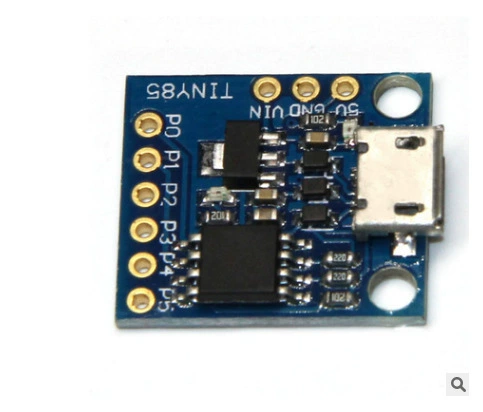 Синяя отладочная плата Micro USB на базе Attiny85