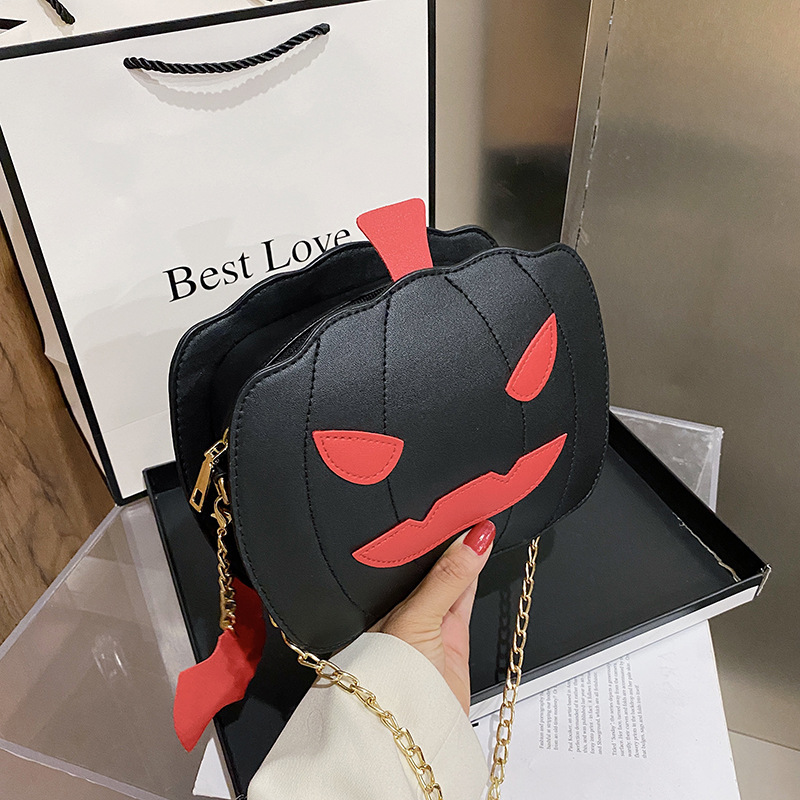 Korean pumpkin bat pu messenger bagpicture16