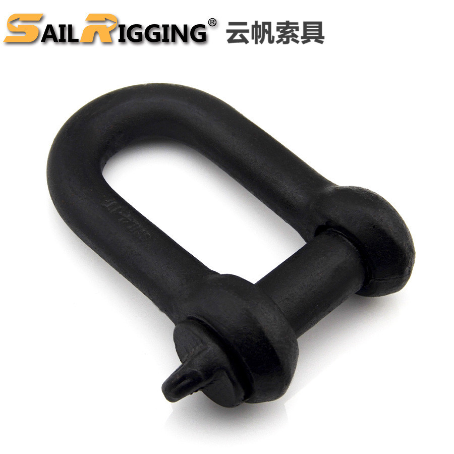 即墨索具厂家直供 u型黑体重型国标卸扣 1.7T吊装工具D型卸扣