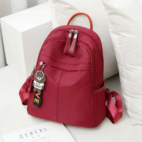 Backpack Women  New Korean Style Bag Oxford Cloth Large Capacity Fashion Student School Bag Black Backpack