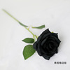 Simulation flowers black rose head flower 7 heads, fake flowers 9 heads silk flower bouquet decorative wedding home ornaments