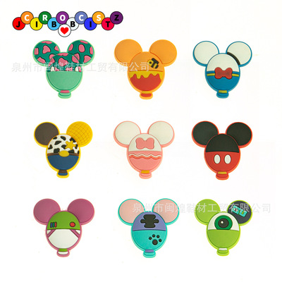 订制现货洞洞鞋花园鞋鞋花鞋上装饰品鞋子配件花草滴塑软胶鞋扣|ms