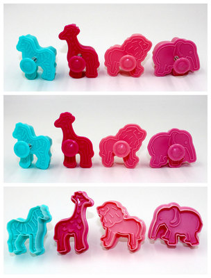 卡通动物3D立体弹簧饼干模具 万圣节圣诞套装 翻糖模具烘焙工具