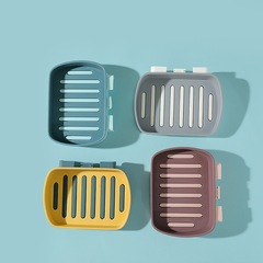 Waterproof soap holder bathroom wall-mounted soap dispenser bathroom hole-free soap holder double-layer soap dispenser one-piece dropshipping