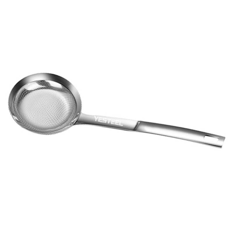 304不銹鋼濾油網勺油炸火鍋過濾勺廚房工具手持糖粉篩子撈勺工具