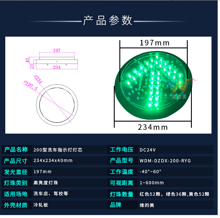 洗车设备指示灯