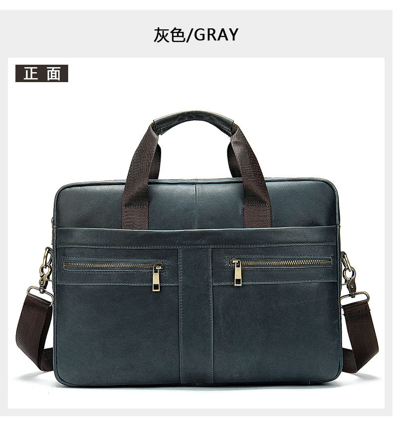 Túi công sở nam da bò thật 39×7×27 cm đựng laptop 14 inch, đeo vai và xách tay — 1115 Màu đen, Màu đen, 1116 màu đen, Cà phê 1116 chi tiết 26