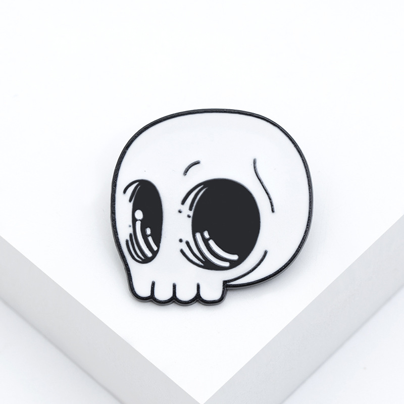 Skull Alloy Plating No Inlaid Unisex Brooches display picture 5