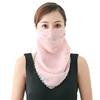 Shiffon street medical mask, shiffon with print, with neck protection, sun protection