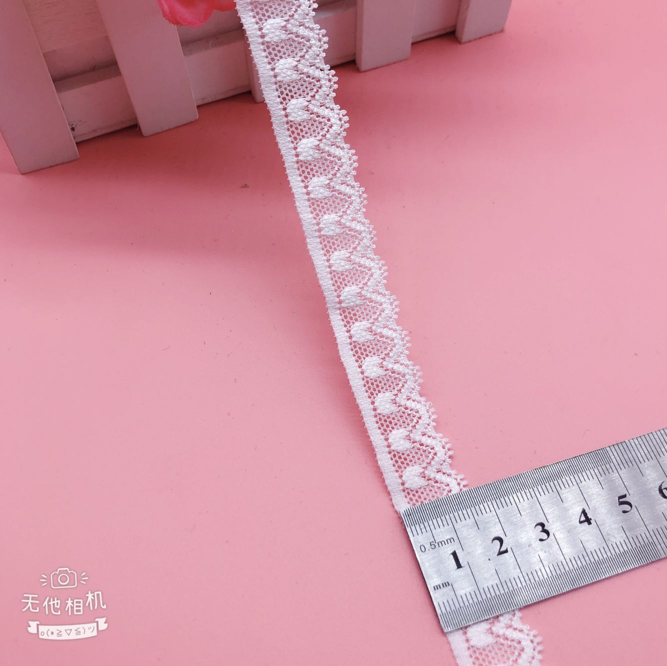 厂家直销 婚纱辅料 弹力花边 法式蕾丝 蕾丝面料 DIY花边 1.6cm宽