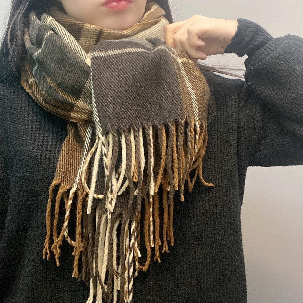 Imitation Cashmere Plaid Scarf display picture 14