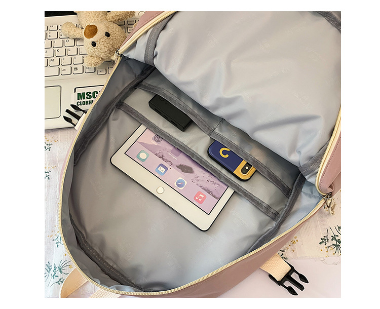 Fashion Spring New Cute Badge Backpack display picture 20