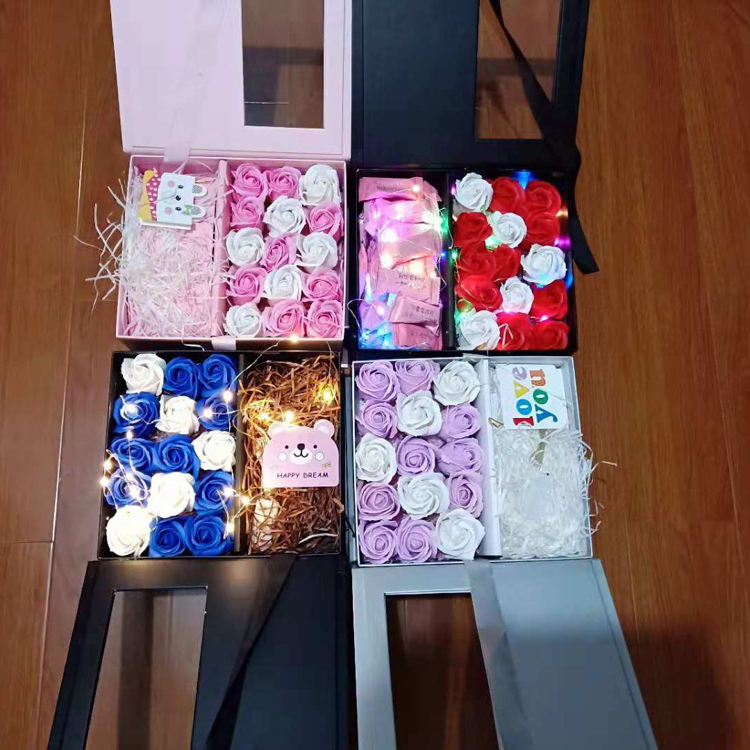 Rose caja de regalo joyería caja de regalo de cumpleaños popular lápiz labial creativo Año Nuevo regalo caja de Apple