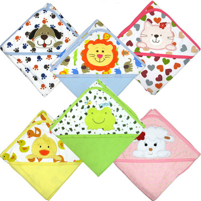 Special Offer Clearance Foreign trade baby Bath towel pure cotton Blanket Cartoon cloak Cuddle baby Towel Blanket Manufactor