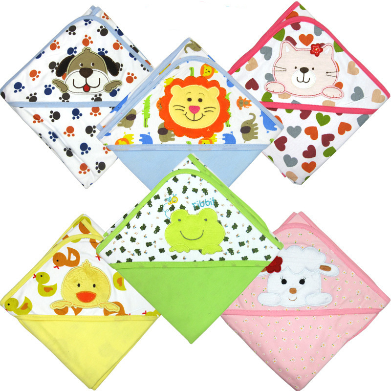 Special Offer Clearance Foreign trade baby Bath towel pure cotton Blanket Cartoon cloak Cuddle baby Towel Blanket Manufactor