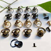 现货旋转拉环扣铜材质镀镍手和尚头奶嘴吊钟手机壳金属挂绳吊环