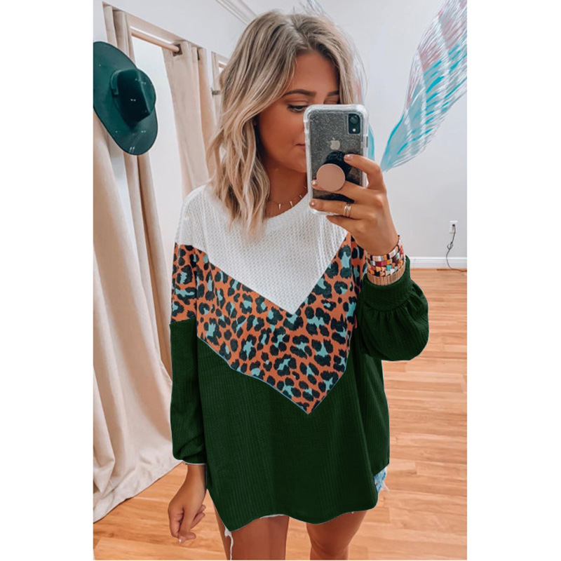 women s long-sleeved printed sweater NSKX5964