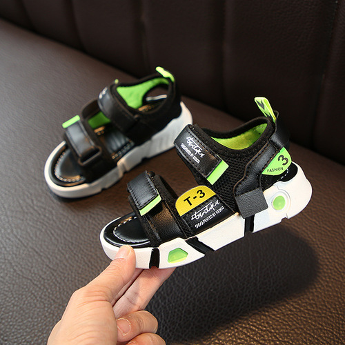 Boys' sports sandals, summer new beach shoes, little boys' summer baby shoes, girls' soft-soled casual shoes wholesale