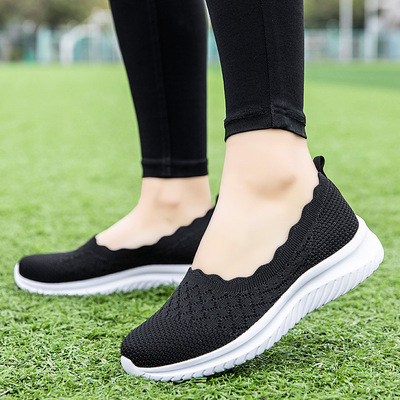 summer Net surface ventilation Large Mom shoes Middle and old age Walking shoes soft sole the elderly Shoe wholesale
