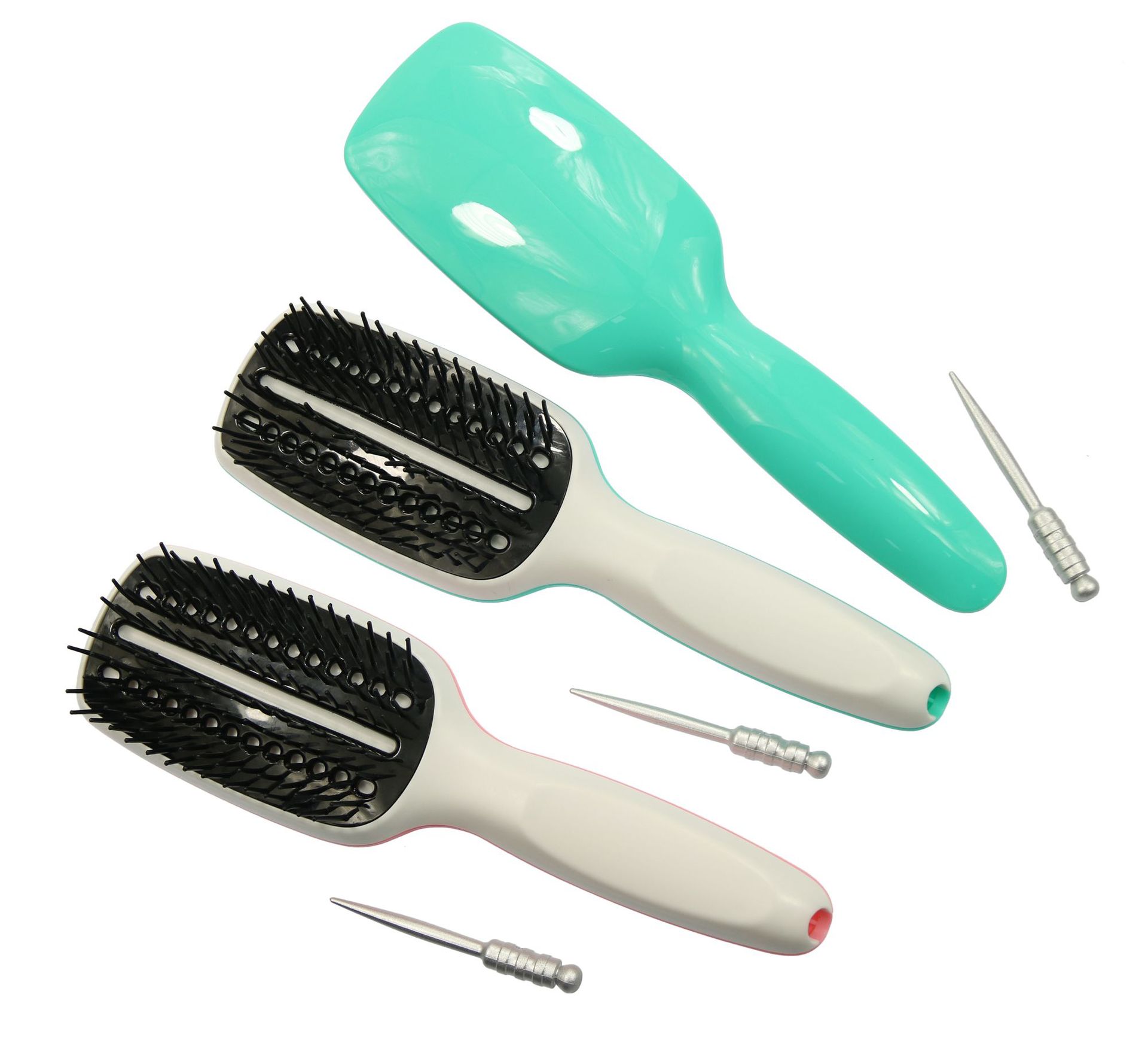 按摩順發(fā)梳 干濕兩用造型梳 快速造型打理頭發(fā)