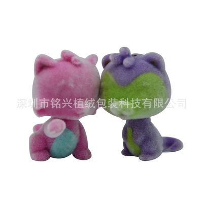 Manufactor customized Pets Vinyl Blow Toy doll Flocking Toys Doll originality Cartoon animal Discount