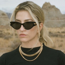 欧美街拍时髦 大链条项链 INS博主网红搭配重叠夏季钛钢金属风