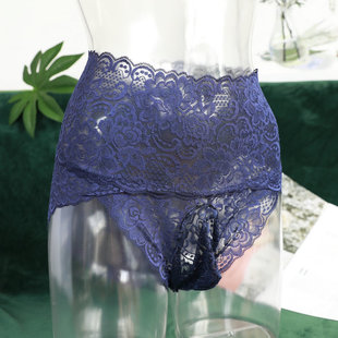 High waist lace underwear men with jj set underwear bag integrated ultra-thin transparent sexy sexy briefs