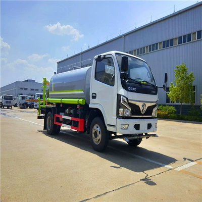 National Vi Dongfeng Xiaofurika 5-Ton Construction Site Sanitation Sprinkler Truck Manufacturer Price 5-Square Fog Cannon Dust Reduction Sprinkler Truck